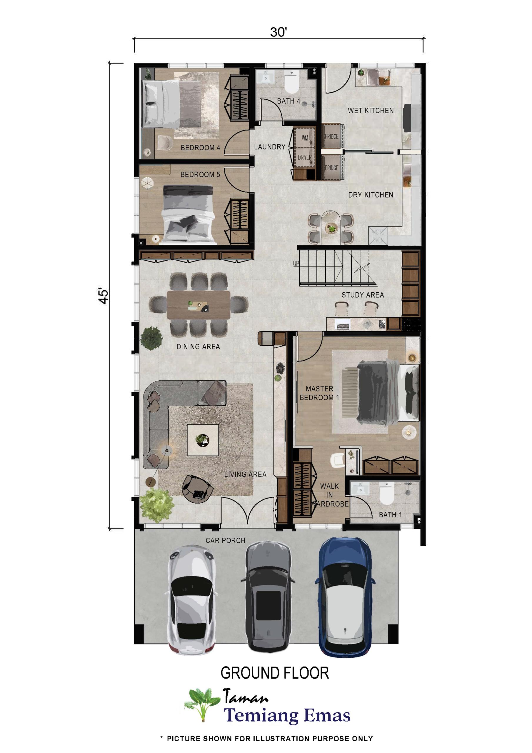Taman Temiang Emas - Ground Floor